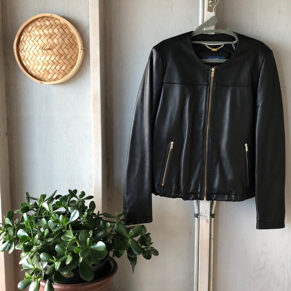 Cole Haan®️ Smooth Lambskin Jacket